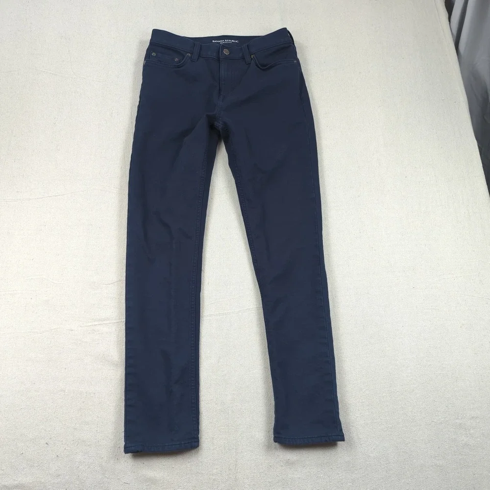 Banana Republic Jeans Mens 28x30 Blue Traveler Slim Fit Casual Stretch